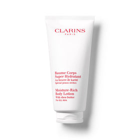 Clarins front packaging showing bottle and label for easy identification and trust