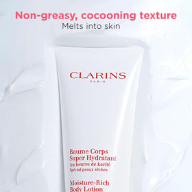 Clarins Shea Butter ingredient visual emphasizing deep nourishment and softness