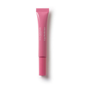 Clarins Natural Lip Perfector front view showing elegant tube and glossy finish benefit