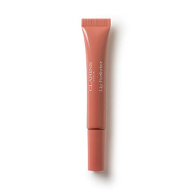 Clarins front packaging showing sleek tube and label, highlights brand hydration benefit