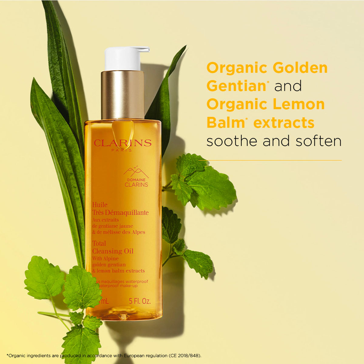 CLARINS oil emulsifying into milk to rinse off makeup