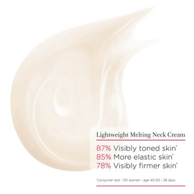 CLARINS retail box with label highlighting targeted neck care benefit