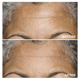 Clarins primer spread on hand showing pore-blurring effect and coverage