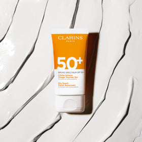Clarins tube in hand for scale showing travel-friendly 1.7 ounce benefit