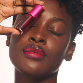 Clarins lip stain label detail showing ingredients and shade name