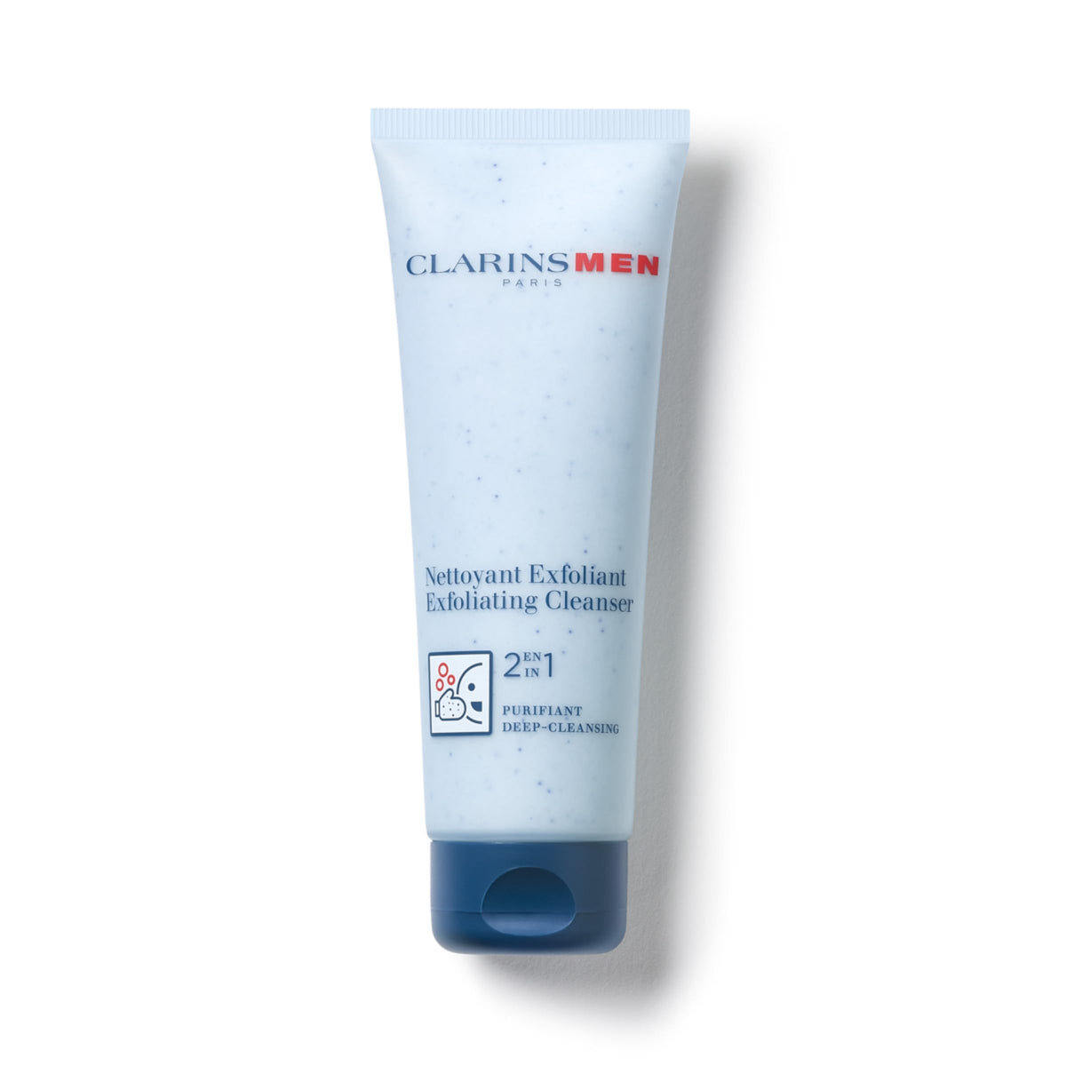 CLARINS tube front packaging showing brand and cleanser benefits