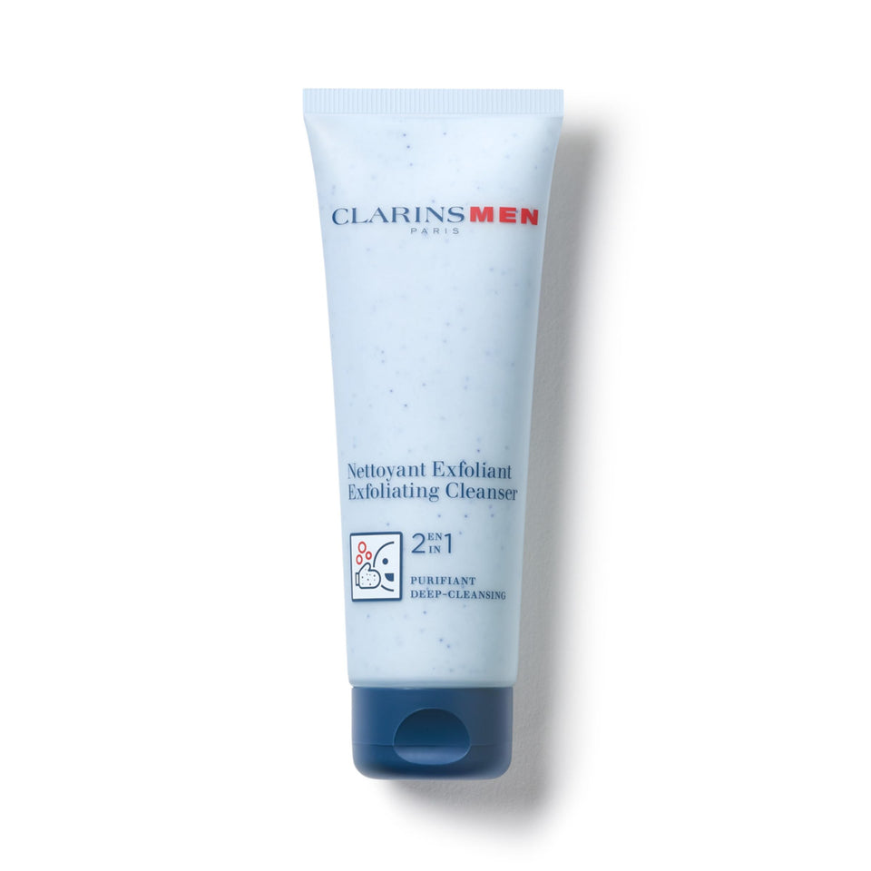 CLARINS tube front packaging showing brand and cleanser benefits