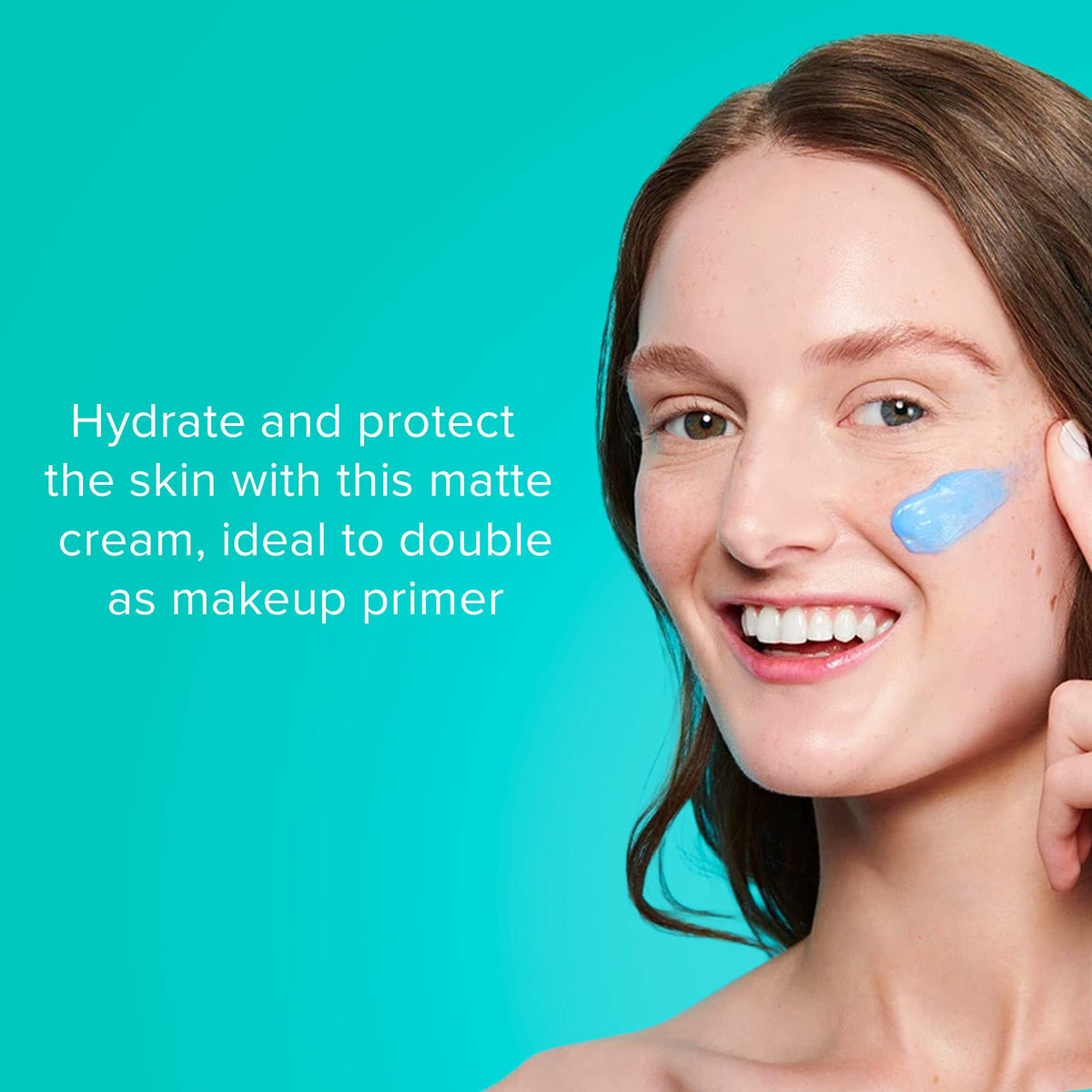 ClarityRx cream texture close-up demonstrating lightweight absorption benefit