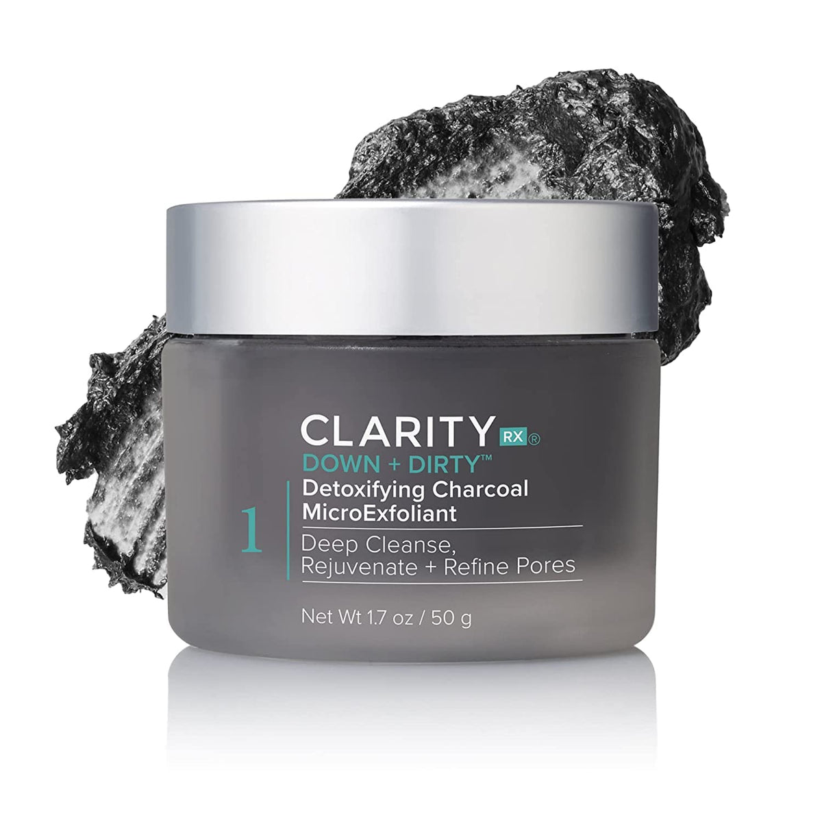 ClarityRx front packaging showing label and benefits for clear skin