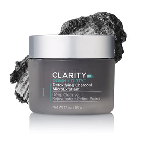 ClarityRx front packaging showing label and benefits for clear skin