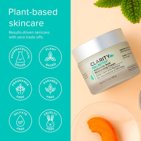 ClarityRx application on cheek demonstrating quick absorption benefit