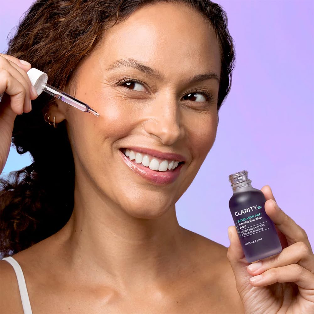 ClarityRx serum being applied to hand showing easy spreadability and hydration