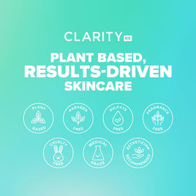 ClarityRx serum applied during morning routine under moisturizer and SPF