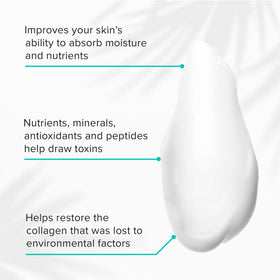 ClarityRx mask being applied to cheek demonstrating overnight renewal benefit