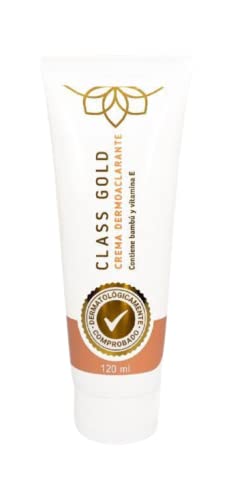 CLASS GOLD front packaging showing label and 120 ml size, highlights depigmenting benefit