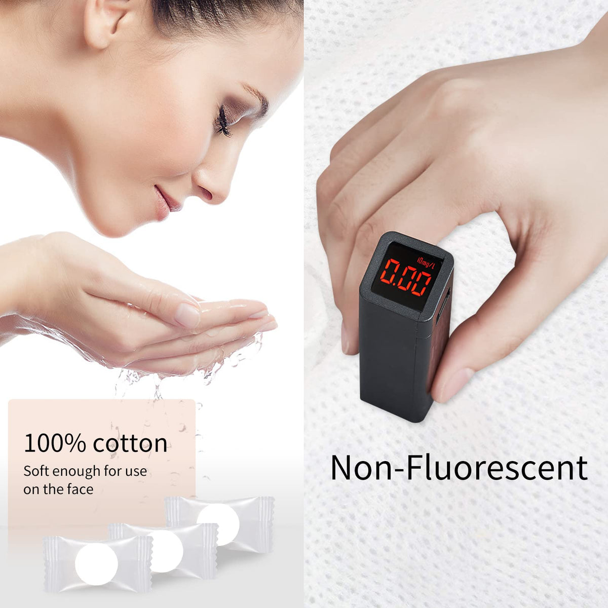 Classycoo compressed tablet close-up showing cotton texture and easy activation