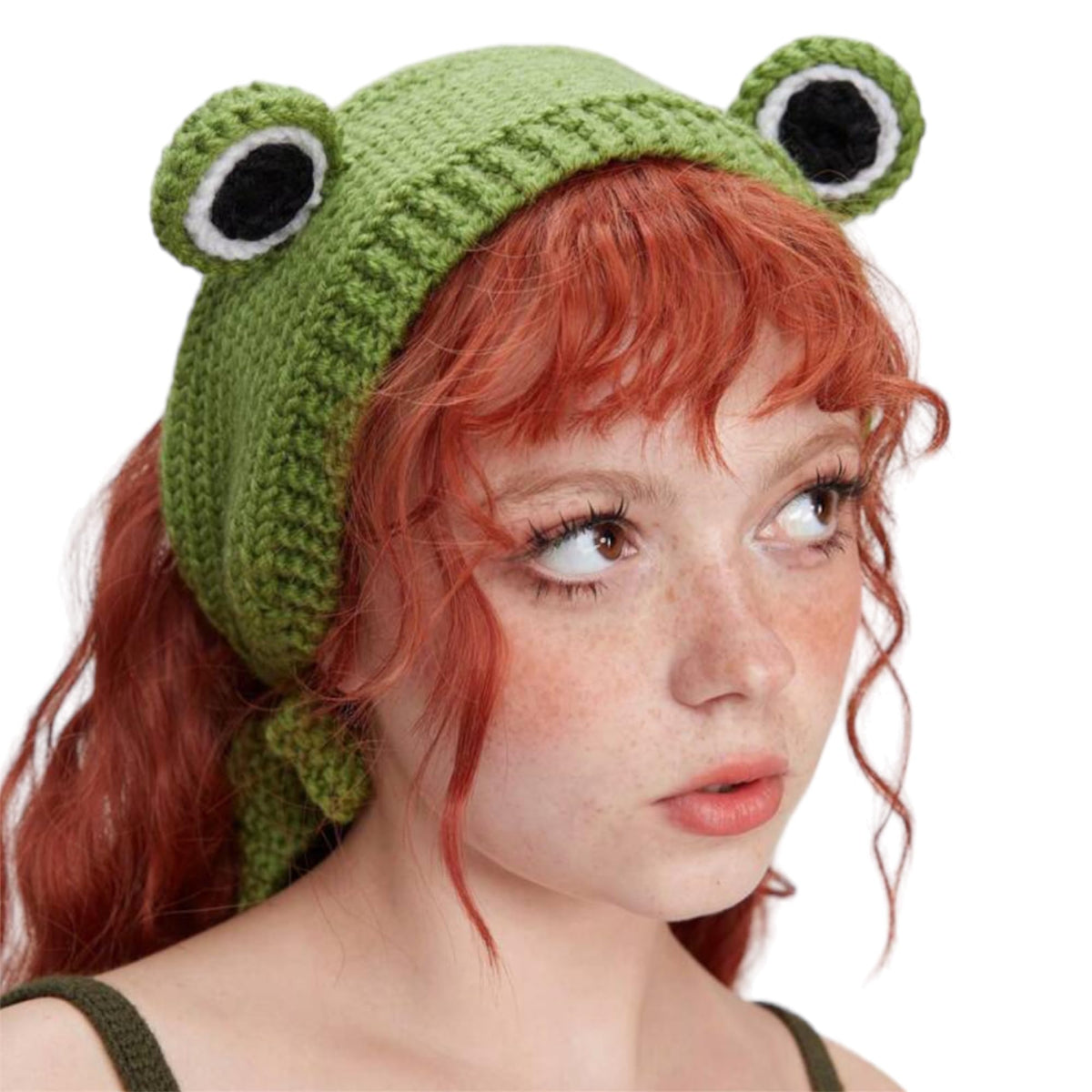 ClawsandPaws front view frog headband showing playful design and visual impact