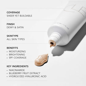 CLE CCC Cream applied with fingers for satin natural finish