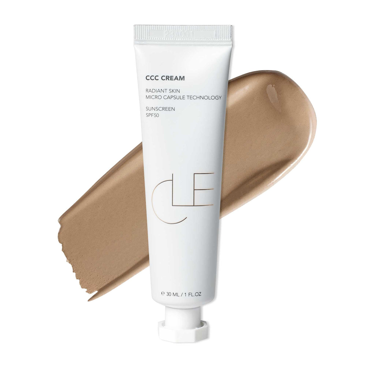 CLE CCC Cream front packaging showing SPF and shade benefits