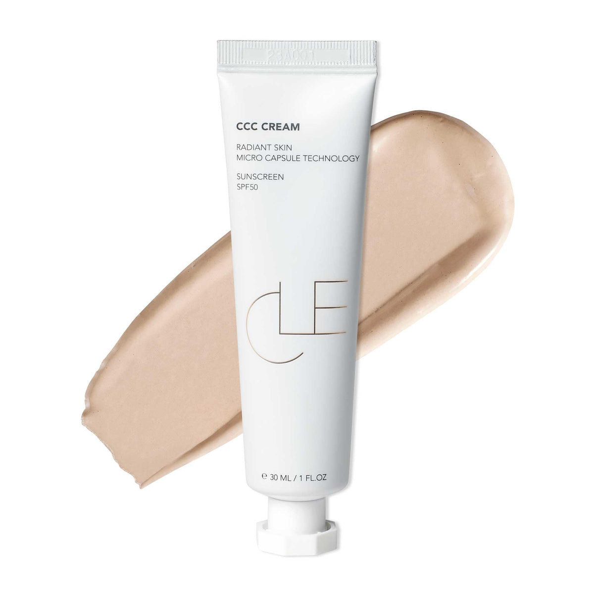 CLE front packaging of CCC Cream shows tube and label for easy identification and travel convenience