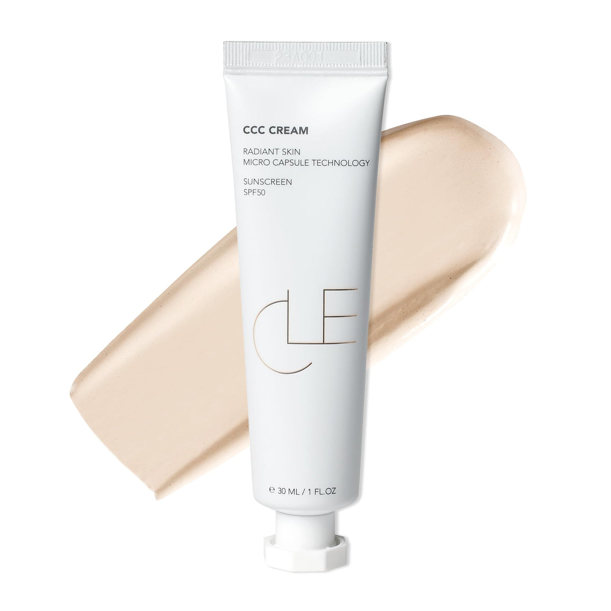 CLE CCC Cream front tube showing neutral fair shade and benefits