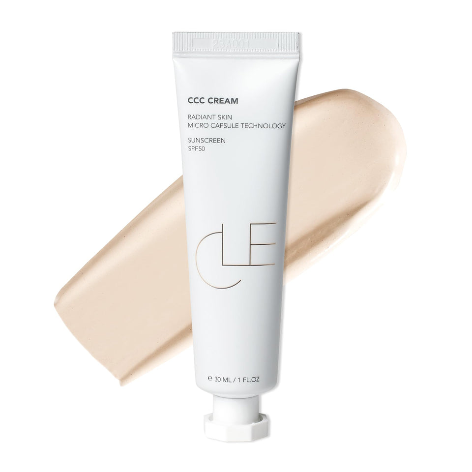 CLE CCC Cream front tube showing neutral fair shade and benefits