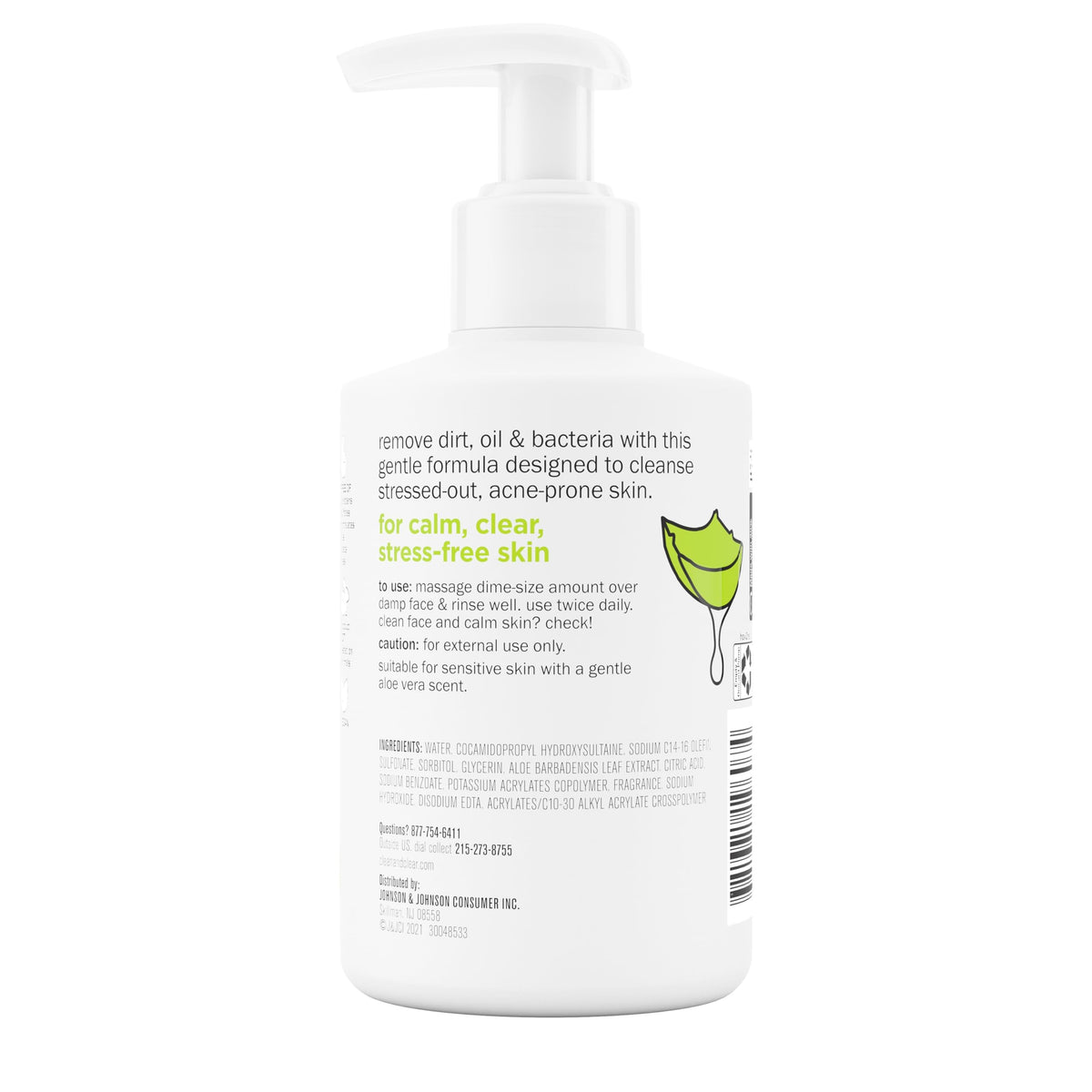 Clean & Clear skin immediately after wash showing refreshed feel