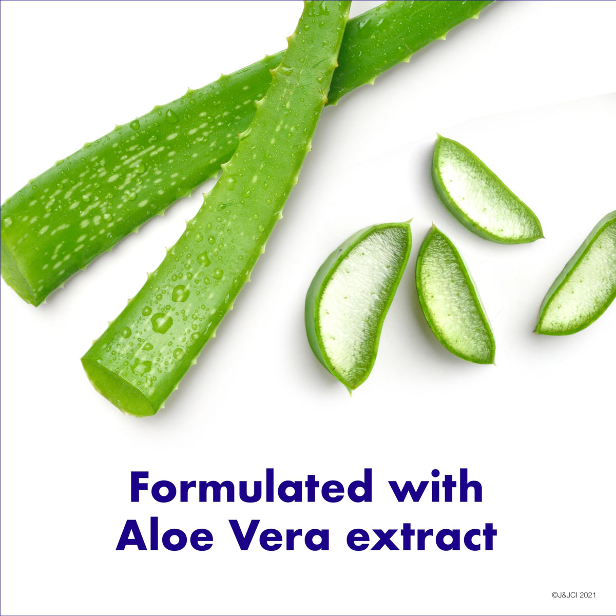Clean & Clear ingredients label highlighting aloe and free-from list