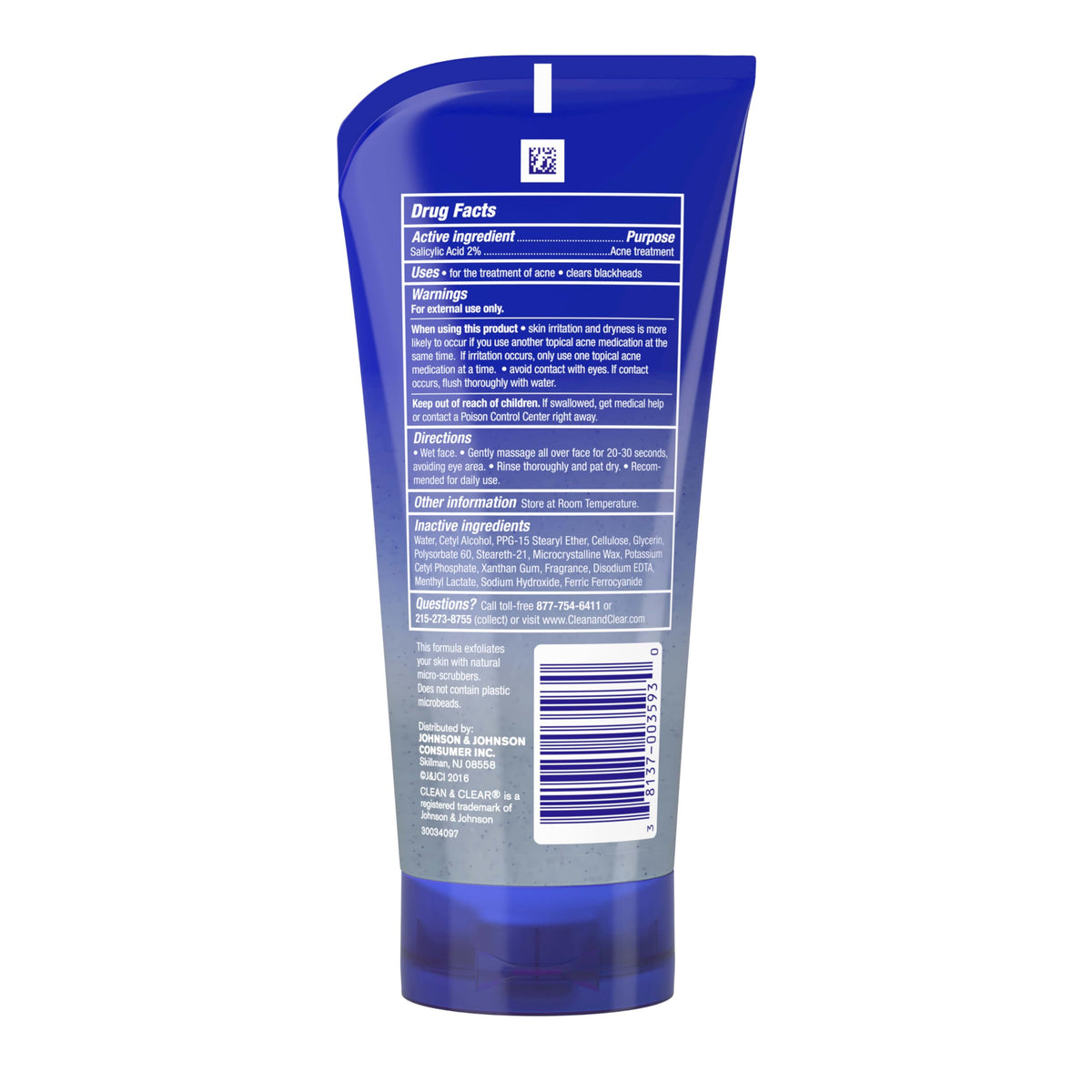 Clean & Clear product on bathroom counter within morning routine benefit