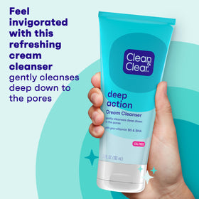 Clean & Clear close-up of creamy texture illustrating gentle cleanse