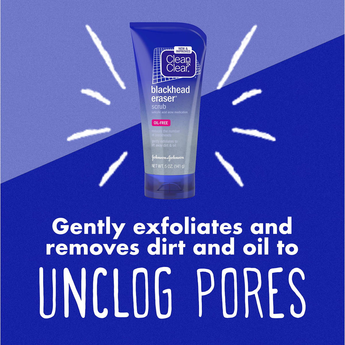 Clean & Clear exfoliant texture close-up showing gentle scrubbers benefit