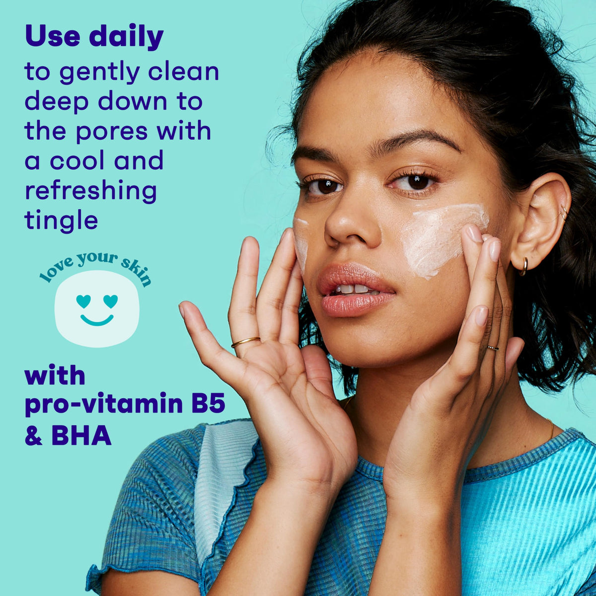 Clean & Clear being used at sink for easy daily skincare routine
