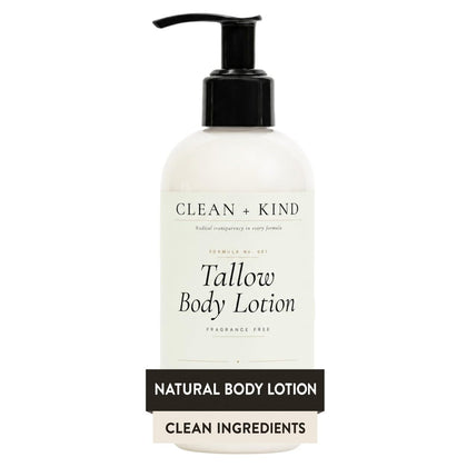Clean + Kind front bottle shot showing clean packaging and unscented benefit