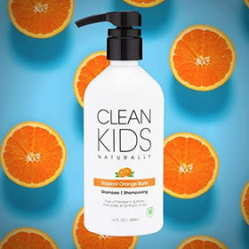 Clean Kids Naturally botanical ingredients flatlay highlighting plant-based cleaning agents