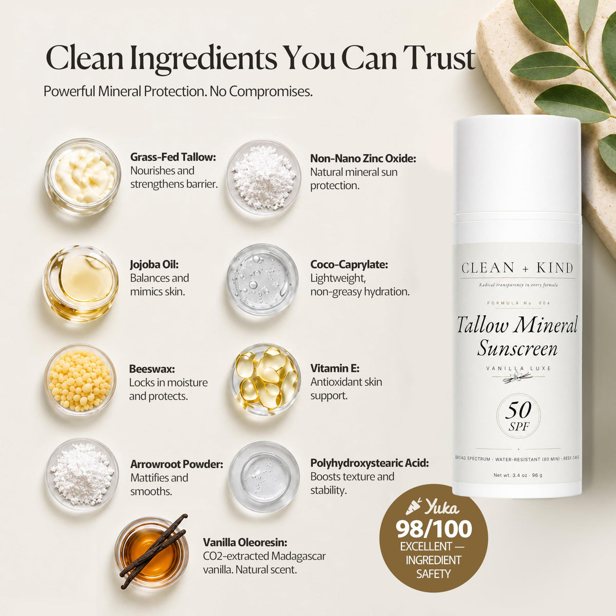 Clean + Kind being applied to face demonstrating gentle hydration and protection