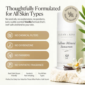 Clean + Kind next to a passport showing 3.4 oz travel-friendly pump convenience