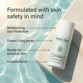 Clean + Kind texture close-up showing smooth tallow cream that hydrates skin