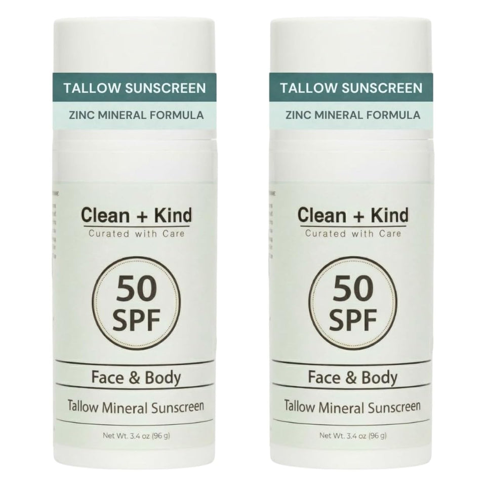 Clean + Kind twin bundle front packaging showing two 3.4 oz bottles and benefits