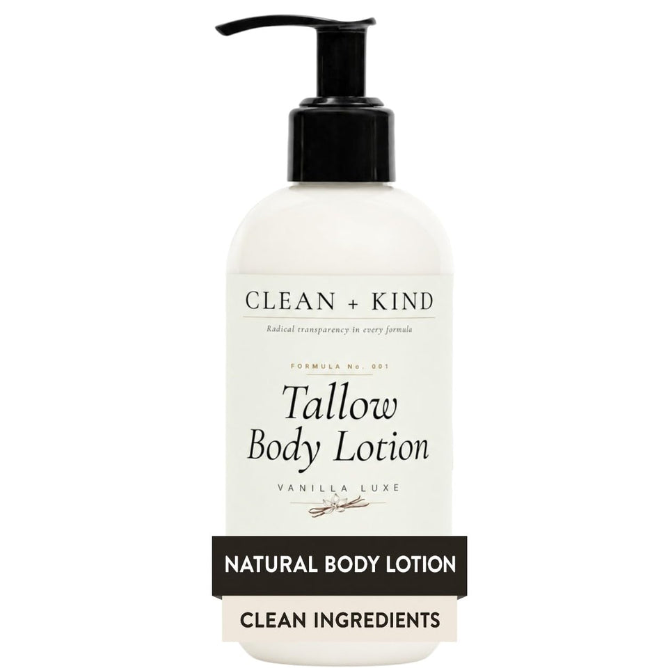 Clean + Kind front packaging showing clean label and vanilla scent benefit