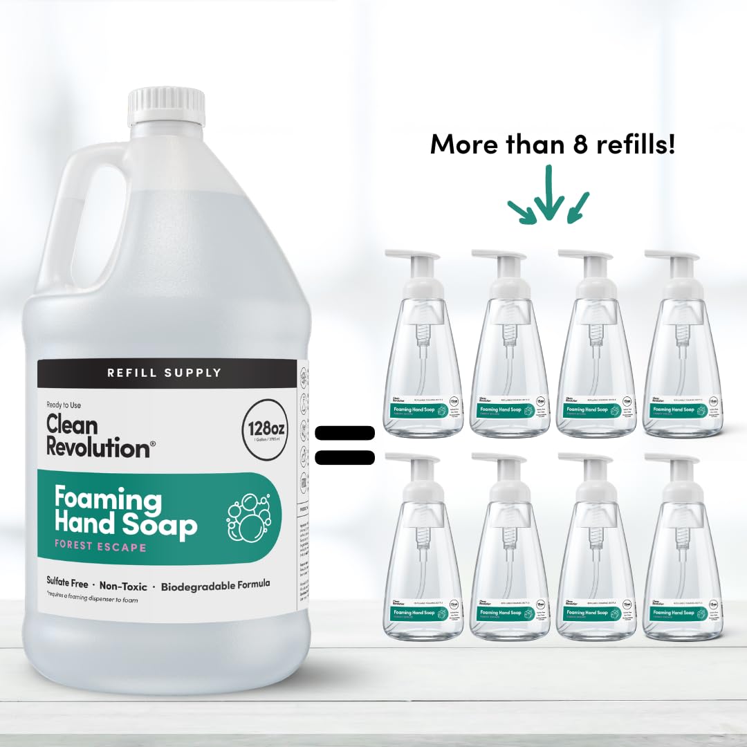 Clean Revolution on bathroom vanity showing elegant scent and family-friendly use
