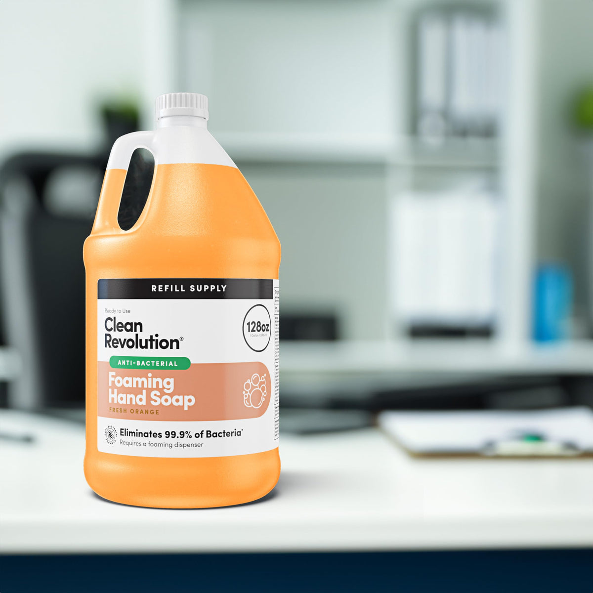 Clean Revolution rich foaming lather texture for gentle cleansing