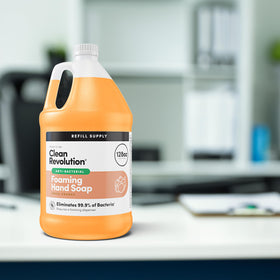 Clean Revolution rich foaming lather texture for gentle cleansing