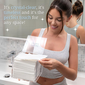 CLEAN SKIN CLUB close-up of acrylic edge finish highlighting smooth, durable surface