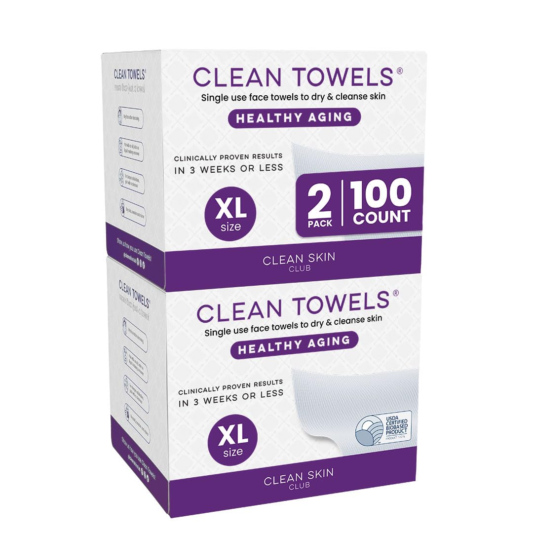 CLEAN SKIN CLUB front packaging showing two 50-count packs for convenience