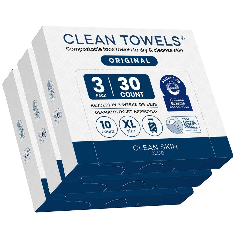 Clean Skin Club front packaging showing travel pack convenience