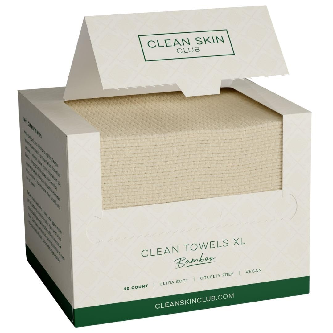 CLEAN SKIN CLUB front packaging showing 50-count pack and convenience