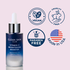 CLEAN SKIN CLUB serum applied during morning routine for layered protection