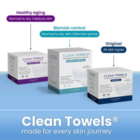 CLEAN SKIN CLUB package label and open contents show 50-count supply benefit
