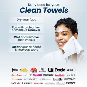 CLEAN SKIN CLUB product packaging back view showing included 50 count contents