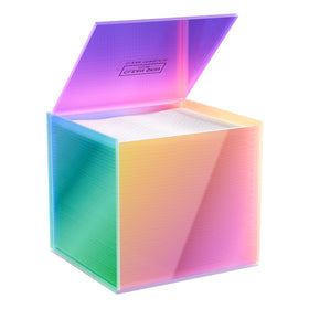 CLEAN SKIN CLUB front view of prism box showing neat countertop storage benefit